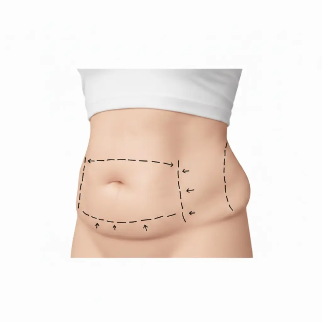Liposuccion des zones rebelles
